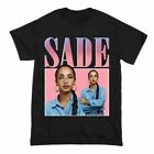 T-shirt classique à manches courtes noir Sade Adu Music Lover homme S-234XL AA1483