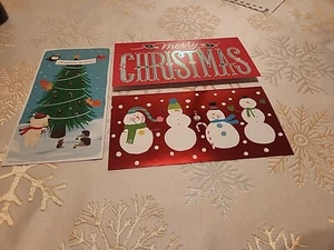 Hallmark Merry Christmas Cards Lot Of 3 - Picture 1 of 2
