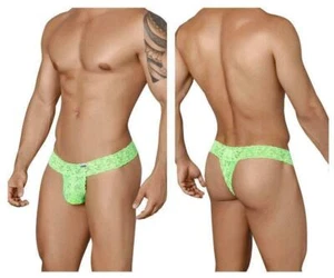 XL CandyMan Men's Thong Dentelle Peek A Boo Thong Lace 99315 - Picture 1 of 4