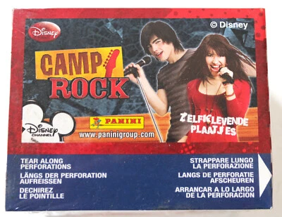 Panini Disney Stickers Camp Rock 2009 Rare Box Display 50 Packets Bags - Image 1 of 4