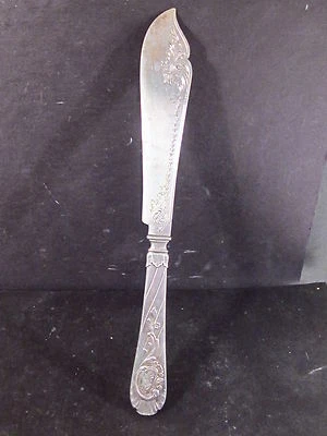 Vintage German Wilkens .800 Silver 8" INDIVIDUAL FISH KNIFE  Mono G - Image 1 of 4