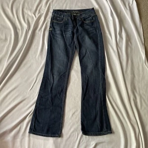 Adiktd Womens Embellished Flap Pocket Bootcut Jeans Size 2/W27 Regular Blue Deni - Picture 1 of 12