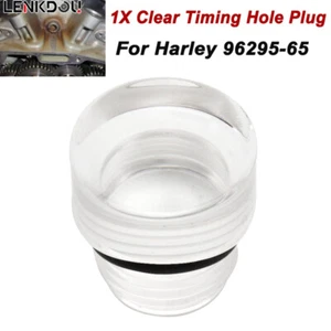 1X Clear Timing Hole Plug 96295-65 For Harley Big Twin Softail Sportster XL Dyna - Picture 1 of 10