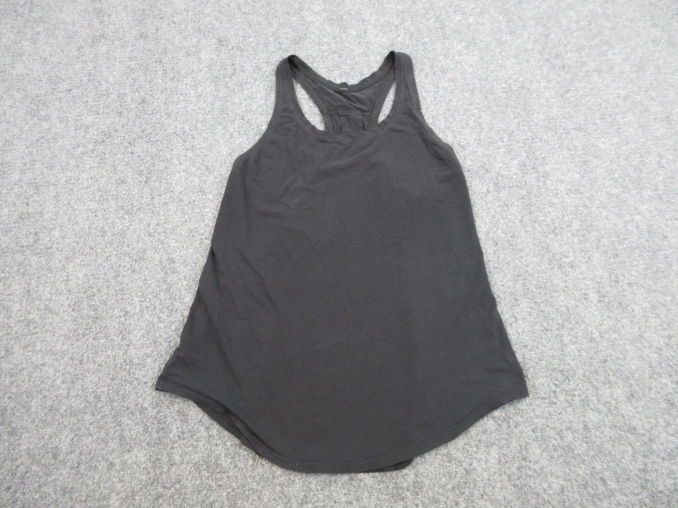 Camisa sin mangas Lululemon para mujer mediana negra sin mangas con logotipo deportivo para dama Foto 1 de 4