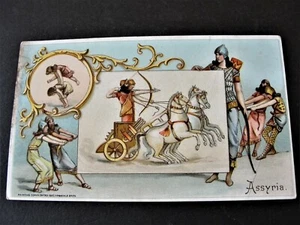 1893, tarjeta comercial litografiada de Assyria - café - Arbuckle Bros. Co., ciudad de Nueva York. - Imagen 1 de 2