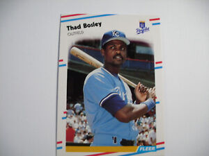 1988 Fleer Baseball ⚾ Thad Bosley - Kansas City Royals - Card #253
