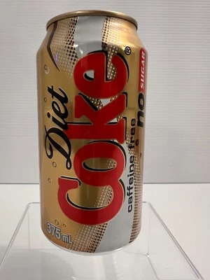 Australian Coca-Cola Diet Coke 2005 lata de color dorado "sin cafeína": 375 ml Foto 1 de 4