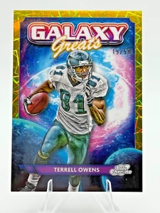 2024 Topps Cromo Cósmico Terrell Owens Galaxy Greats Oro Interestelar/50 Salón de la fama⭐️ - Imagen 1 de 2