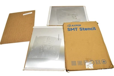 JLCPCB SMT Plantilla Lote de 3 Placas de Soporte de Acero Inoxidable Juego de Marco de Soldadura Foto 1 de 4