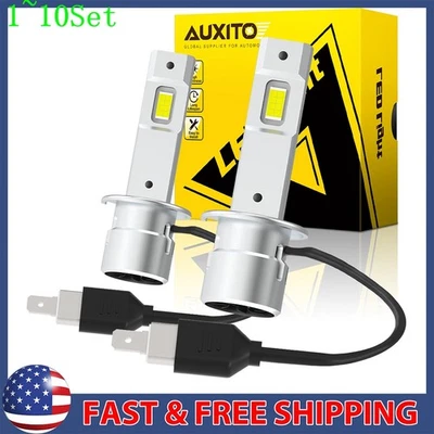 H1 LED Headlight High Beam /Low Bulbs Conversion Kit White Super Bright 1-10Set - Image 1 of 4