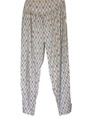 Women’s Vintage 90s One Step Up Floral Lace Print Tapered Pants Size M High Rise - Image 1 of 4