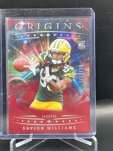 🔥2025 Panini Origins SAVION WILLIAMS RC Rookie #129 RED /225 Packers🔥 - Picture 1 of 4