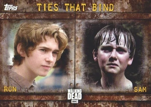 2017 The Walking Dead Season 6 Card Ties That Bind Mud Ron & Sam Anderson 17/50 - Picture 1 of 2