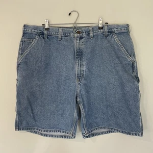 Pantalones Cortos de Jean Vintage Años 90 Y2K Carhartt Para Hombre B29 STW Azul Desteñido Lavado Talla 44 - Imagen 1 de 6