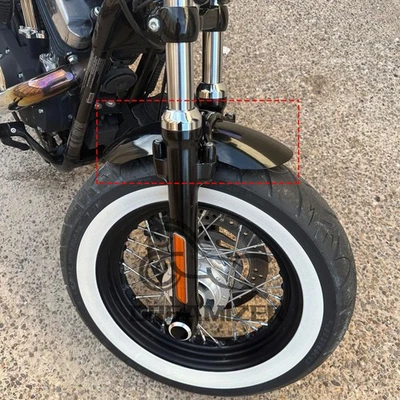 Guardabarros delantero negro brillante para Harley Forty Eight 48 XL1200X 2010-2017 Foto 1 de 4