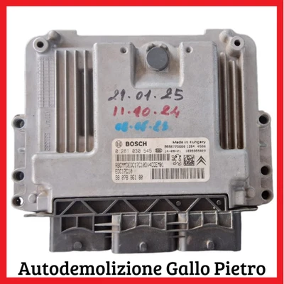 Centralina gestione motore bosch PEUGEOT 208 i 2012 ca cc 1.4 hdi CITROEN c3 - Immagine 1 di 2