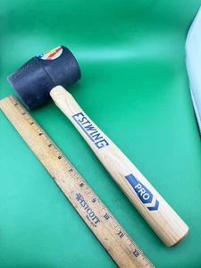 NEW ESTWING USA DH-12 12-oz. DeadHead Rubber Professional Mallet Hickory Handle - Picture 1 of 6