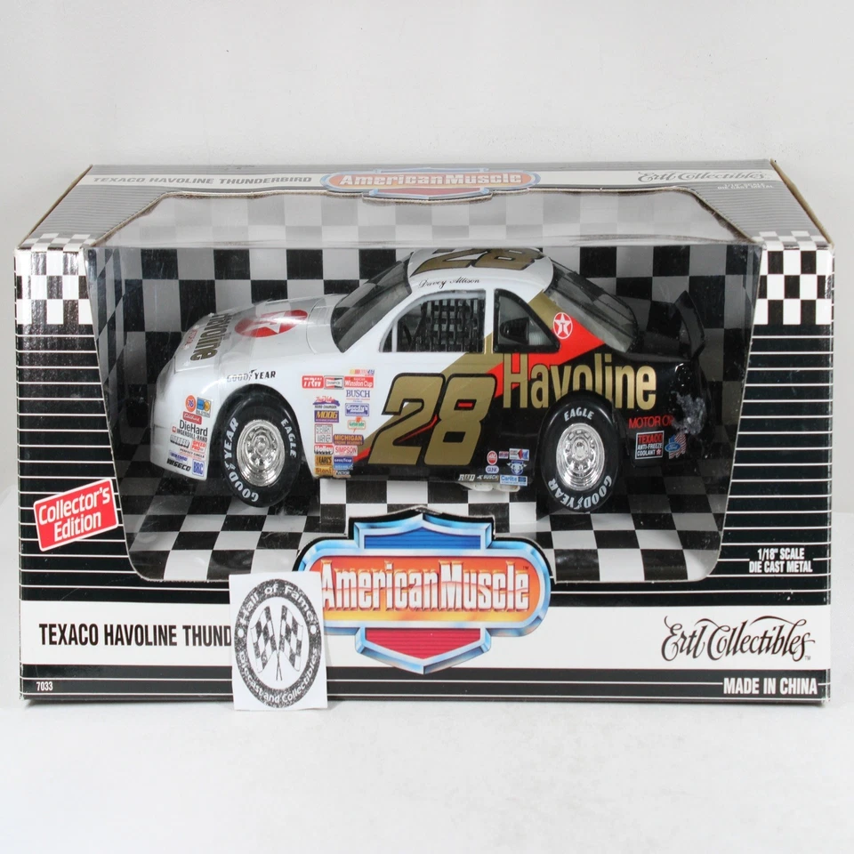 DAVEY ALLISON 1989 ERTL AMERICAN MUSCLE #28 TEXACO HAVOLINE FORD T-BIRD 1/18!! - Image 1 of 4