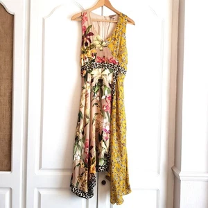 Kachel X Anthropologie - Size 12 Beautiful Asymmetric Floral Summer Dress - Picture 1 of 6
