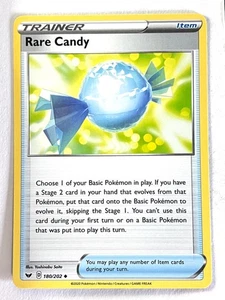 Rare Candy 180/202 Sword & Shield Uncommon Pokemon TCG Pack Fresh Near Mint NM - Picture 1 of 4