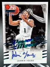 JAHMIR YOUNG 2021-22 LEAF PRO SET POWER BLUE ROOKIE AUTO # /99 AUTOGRAPH RC SSP
