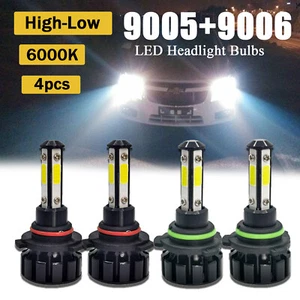 For Honda Civic Accord Coupe Sedan White 9005 9006 LED Headlight Hi-Lo Bulbs Kit - Picture 1 of 12