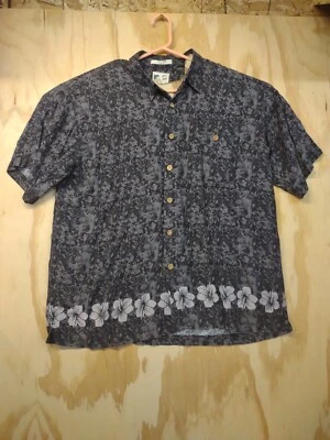 M.E. Camisa Hawaiana Deportiva Para Hombre 2xl Patrón Geométrico Island Wear Surf 893 Foto 1 de 4