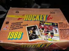 1988-89 O-pee-chee Sticker Bubble Gum - 1 Wax Pack 