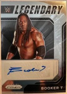 2022 Panini WWE Prizm, Booker T legendäre Autogrammkarte LS-BKT - Bild 1 von 2