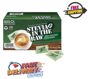 Stevia In The Raw Plant-Based Zero Calorie Sweetener Packets 800 ct. FREE SHIP - Picture 1 of 8