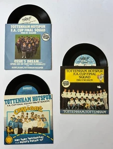 3 Tottenham FA Cup Final records 7” singles White Hart Lane 1981 1982 1987 Spurs - Picture 1 of 8