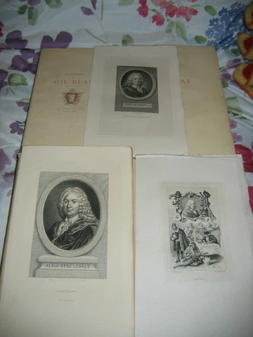 THE SAGE History of Gil Blas 1879 Jouaust Etching Los RIOS Sr Holland 1/170 Cover