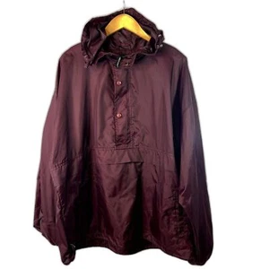 Charles River Apparel Dark Purple Pullover Lightweight Windbreaker Hooded Large - Picture 1 of 15