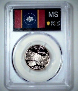 2002-S 25C State Quarter Mississippi PCGS PR69 DCAM CN CLAD 25atl0108 - Picture 1 of 4