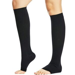 Open Toe Knee High Socks Men Women Casual Garment Apparel Compression Sport Sock