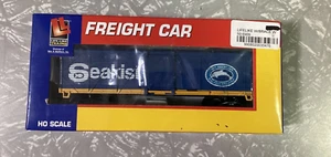 Life-Like Trains HO Scale Model Freight Car #T6909 Wood Brace Box Car - Seakist - Picture 1 of 6