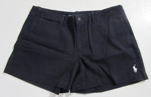 Ralph Lauren Sport Womens Shorts RL Navy Blue Size 6 - Picture 1 of 3