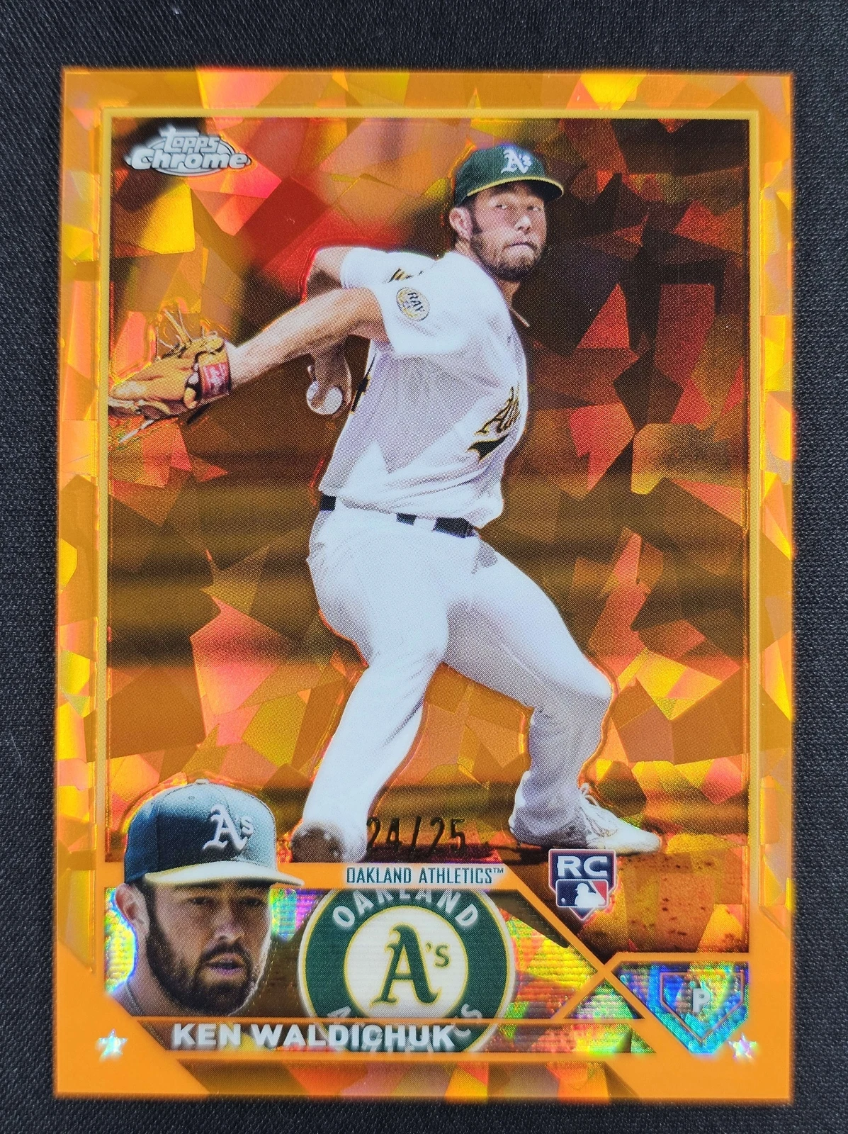 Ken Waldichuk 2023 Topps Chrome Sapphire Orange Refractor /25 RC #340