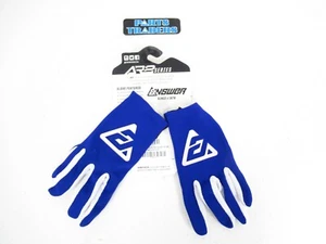 Answer AR2 Motocross/Dirt Bike Gloves White/Blue Men's Size S Small - Picture 1 of 2