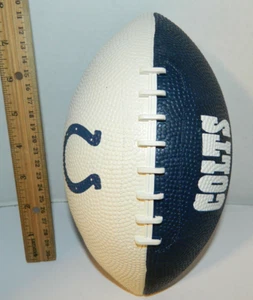 INDIANAPOLIS COLTS NFL YOUTH Kids sz kids Rubber football Tailgate party Gift 9" - Picture 1 of 7