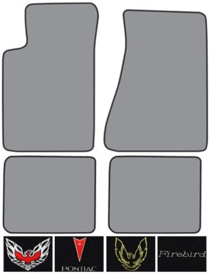 Alfombra Pontiac Firebird Cutpile 1982-1984 logotipo alfombrilla 4 piezas Foto 1 de 2