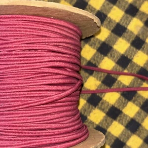 30 Yds Maroon I/8” Middy Braid Flat Cord Satin Trims Drawstring Piece 3mm - Picture 1 of 5