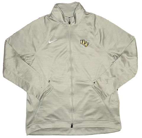 Nike Dri-FIt NCAA Central Florida UCF Knights Men's Gray Full-Zip Jacket; 2XL Cover