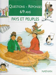Livre  PAYS ET PEUPLES  questions- réponses 6/9 ans . NATHAN .   - Picture 1 of 1