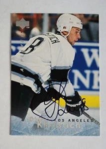 1995-96 Upper Deck Be A Player S36 Dimitri Khristich Los Angeles Kings - Auto - Picture 1 of 1