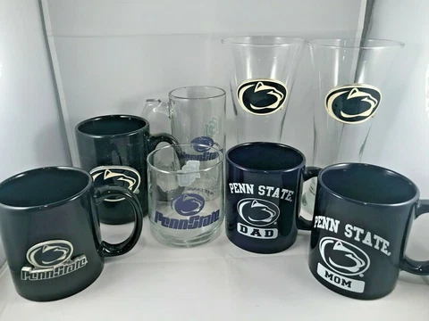 Penn State Nittany Lions PSU Beer Pilsner Pint Cocktail Glass Coffee Tea Mugs Cover
