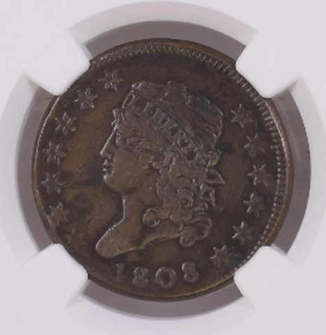 1808 Classic LARGE CENT *NGC XF* RARE 1st Year of ISSUE *SUPER FAST SHIPPING!!! Cover
