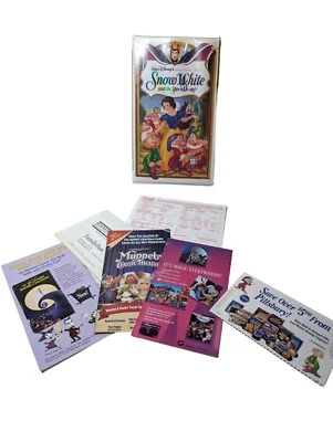 Snow White And The Seven Dwarfs (VHS) 1994 Walt Disney W/Original Propaganda - Image 1 of 4