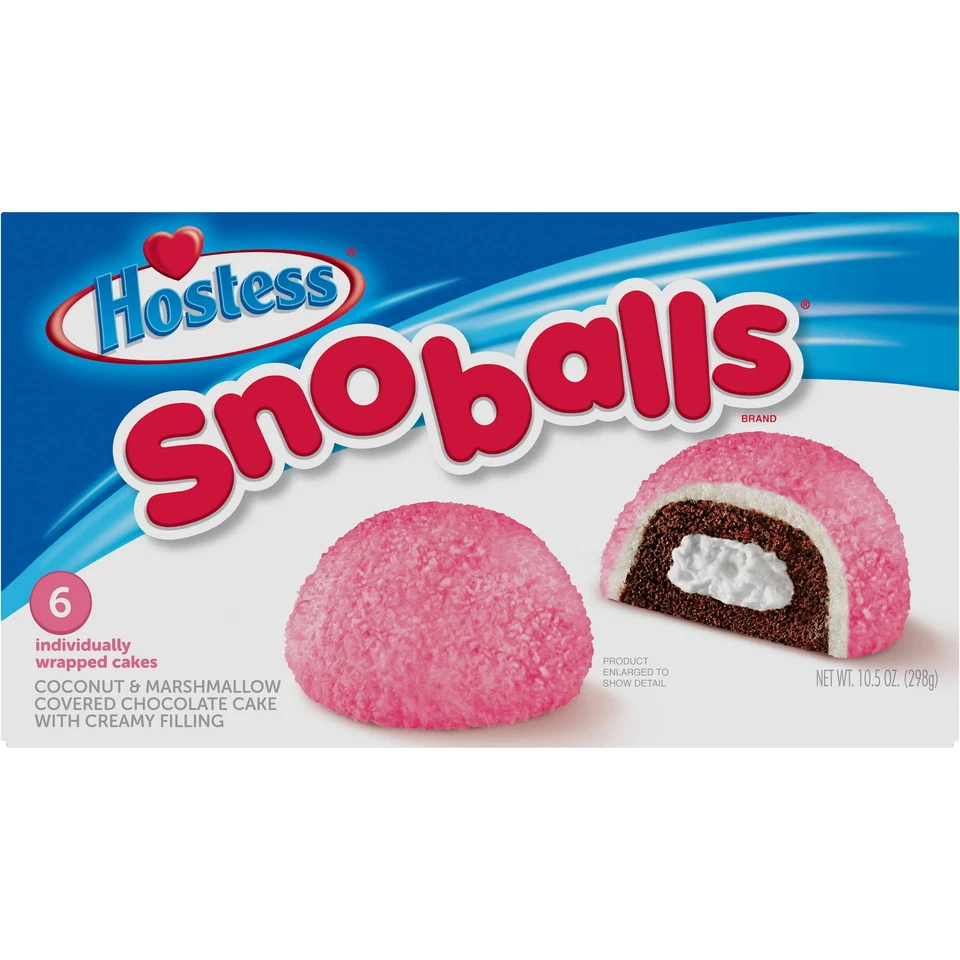 Hostess Sno Balls Chocolate Marshmallow Coconut Cakes