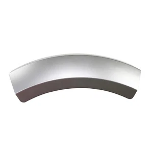 Manija de puerta de secadora de plástico plateado para Bosch WTW86562CH/15, WTW86563CH/01 - Imagen 1 de 5